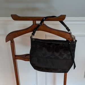 Black Coach Studded Hobo Bag